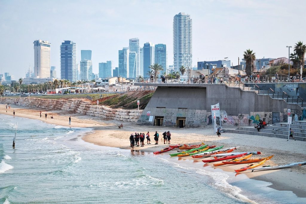 tel aviv, city, beach,