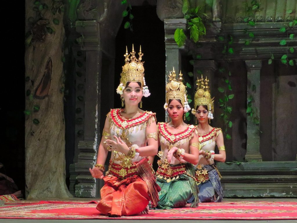 cambodia, dancers,