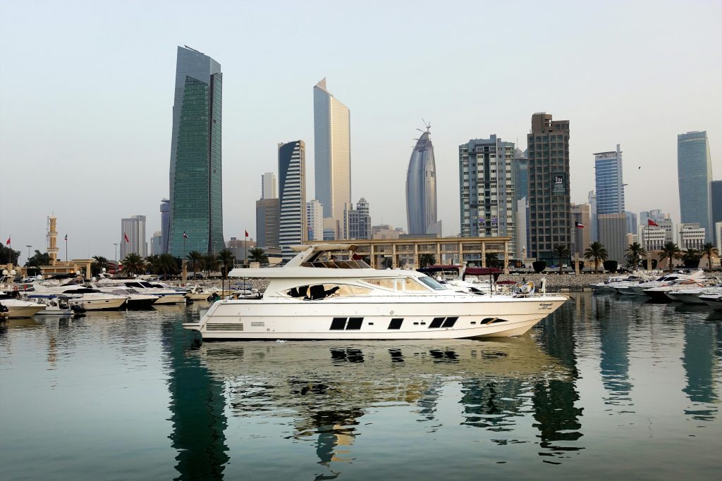 Kuwait marina waters.