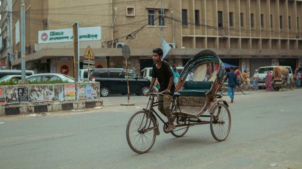 pedals rickshaw Dhaka transportaion