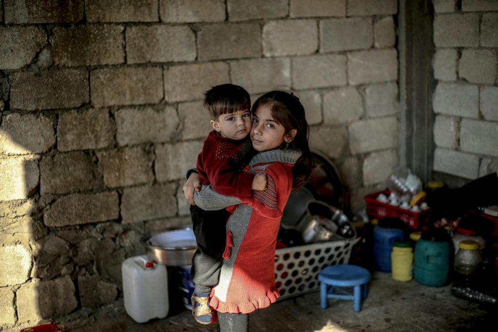 shelter in Idlib, Syria,