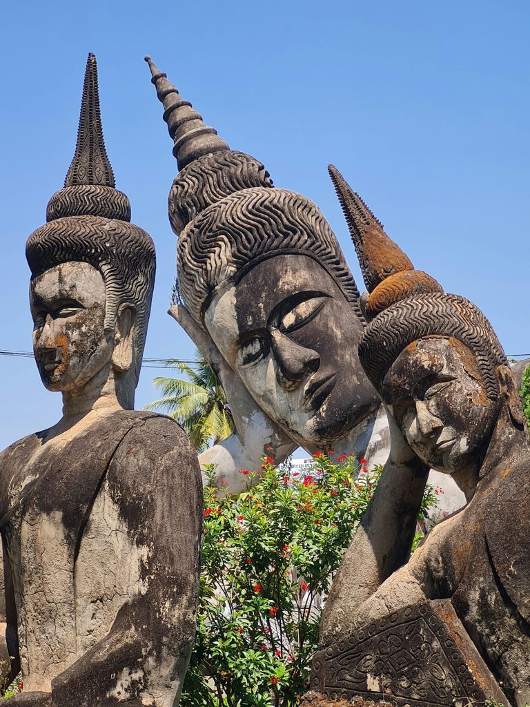 Carved Buddha laos