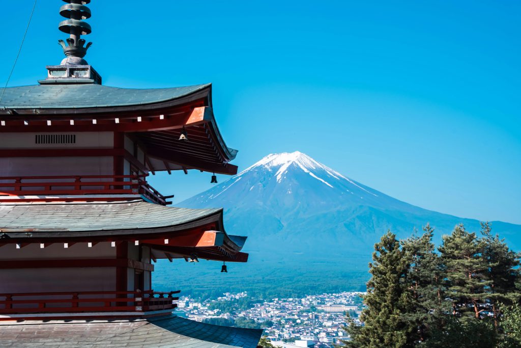 Chureito Pagoda with Mount Fuji