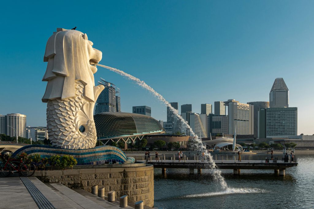 Merlion statue Singapore
