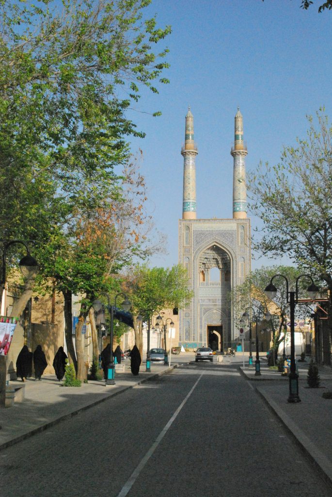 Jameh Mosque in Yazd, Iran,