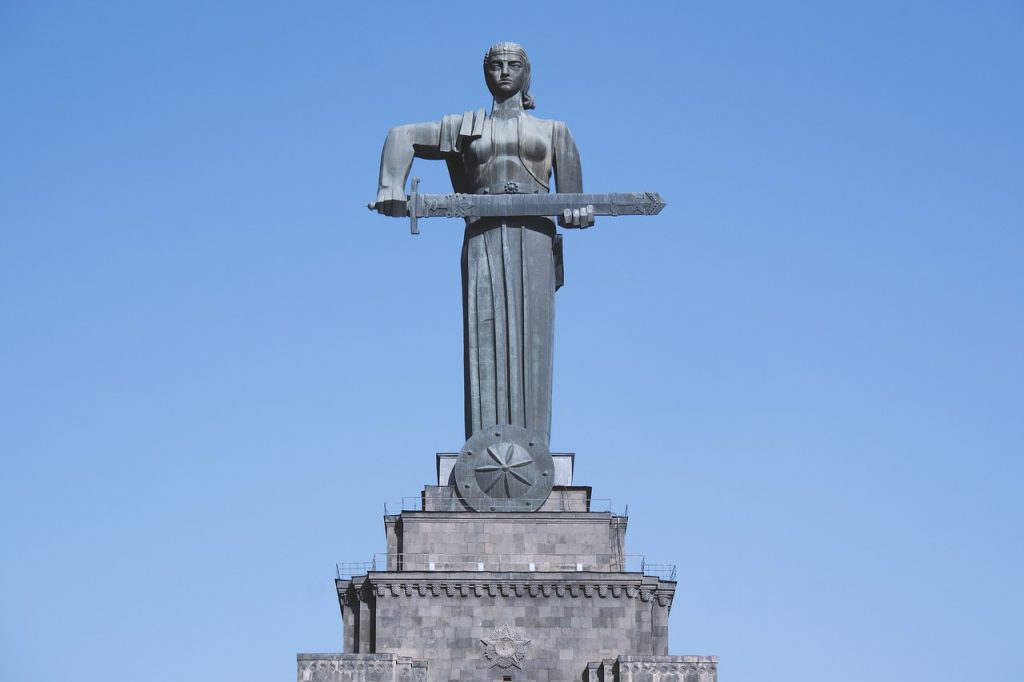 mostafa meraji, mother armenia, statue,