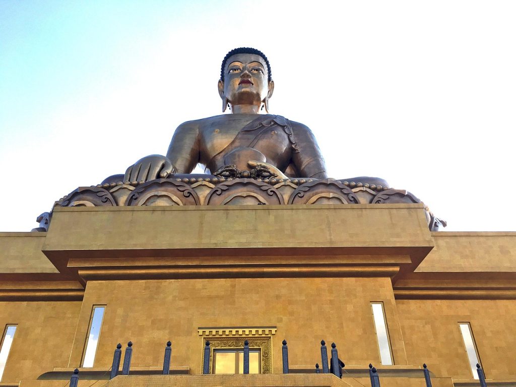 big buddha, thimphu, bhutan,