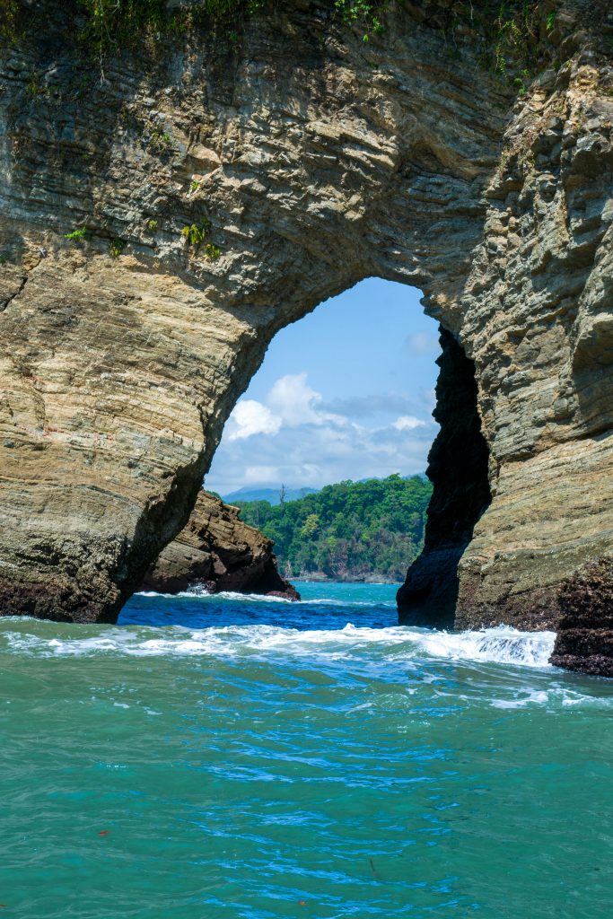 rock arch formation at Puntarenas, Costa Rica's