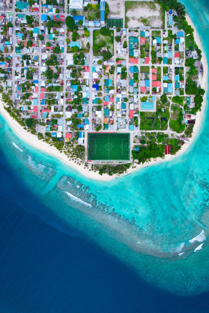 Meedhoo, Raa Atoll in Maldives .
