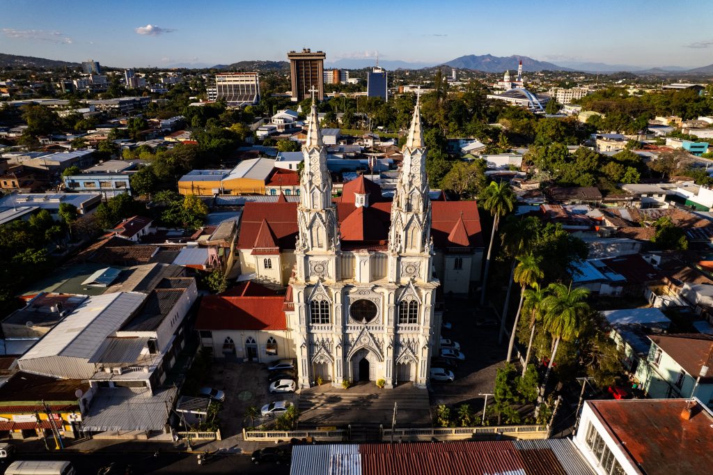 El Rosario Church in San Salvador,