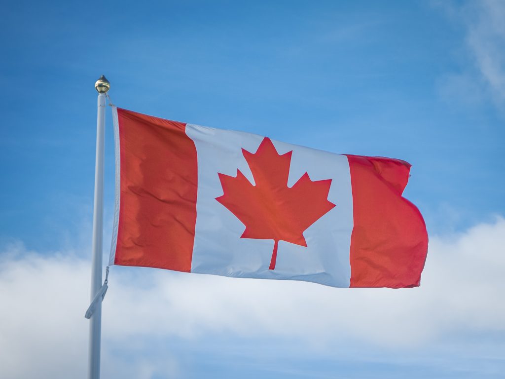 Canadian flag , random country generator