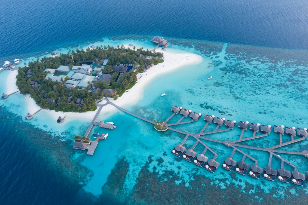 luxurious bungalows. Maldives